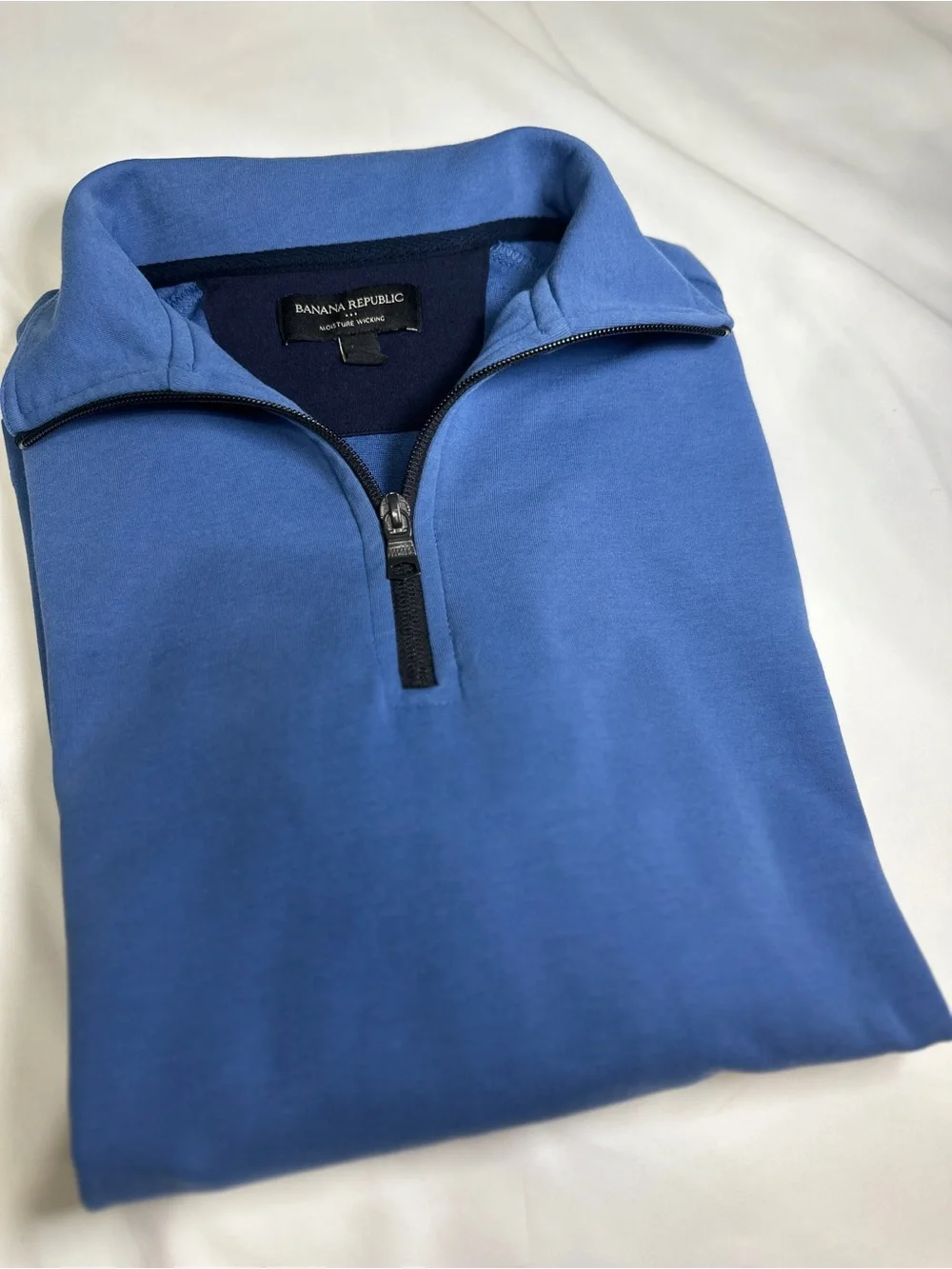 Men’s Banana Republic Blue Quarter-Zip Pullover Size M